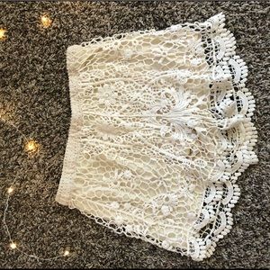 Lace shorts